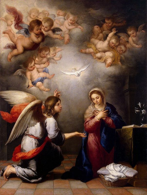 Ο Ευαγγελισμός της Θεοτόκου, Murillo, 1655-1660, Μουσείο Hermitage, Αγία Πετρούπολη